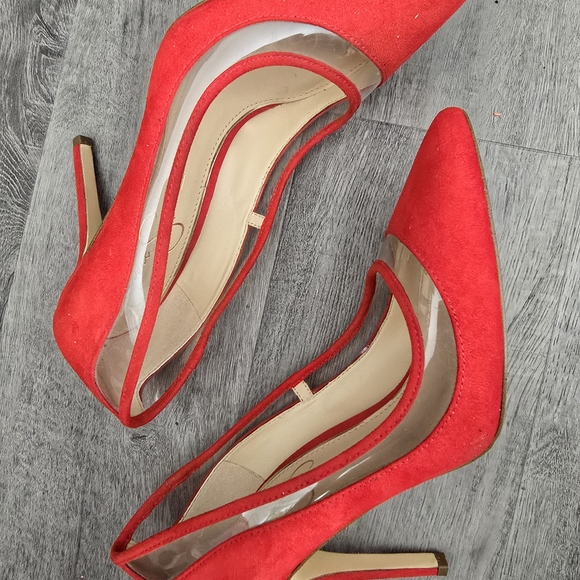 Jessica Simpson Bold Red Heels - Picture 5 of 7